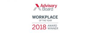 Advisory board workplace of the year 2018 award winner logo