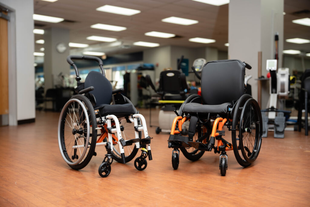 wheelchair clinic equipment and chairs