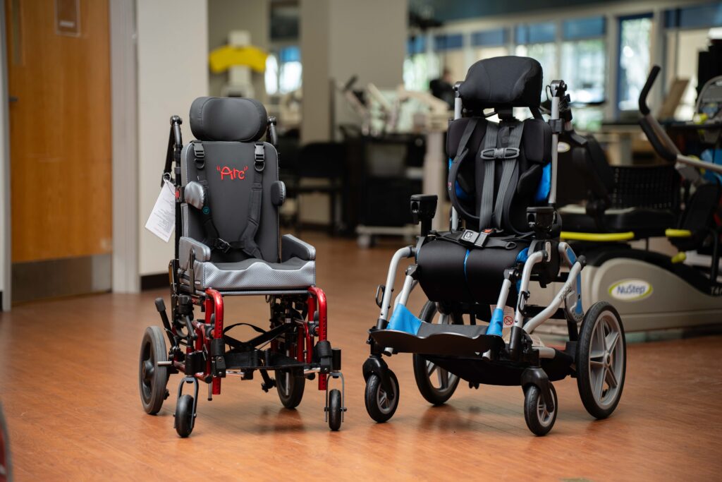 wheelchair clinic equipment and chairs