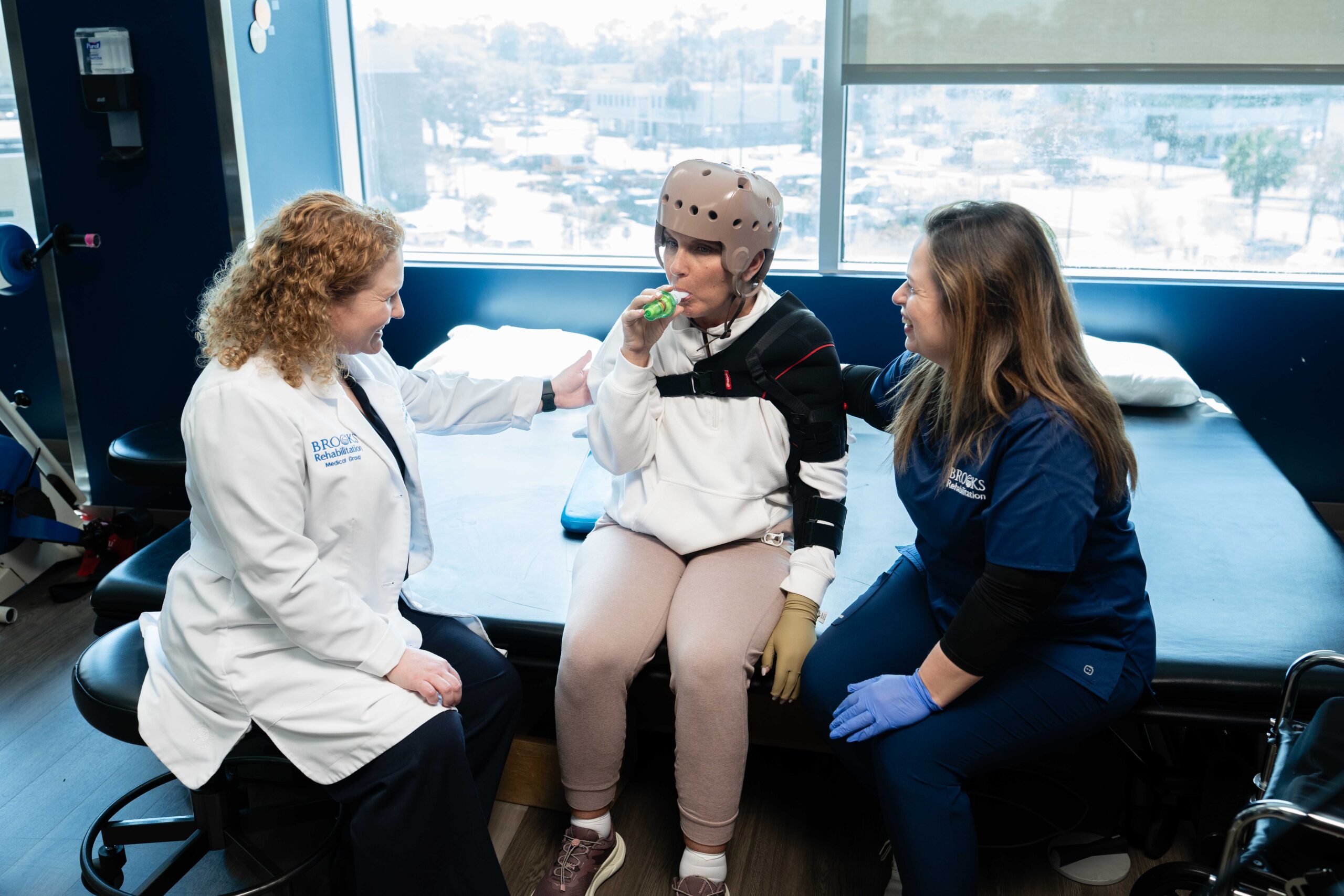 Shapiro examining a stroke patient