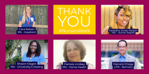 Nurses' week thank you banner