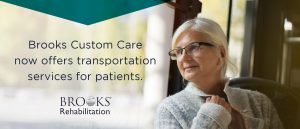 Banner image advertising Brooks' Custom Care transportation services