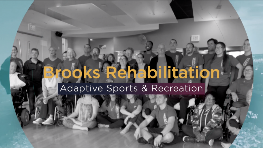 A banner image for Brooks Rehabilitation Adaptive Sports and Recreation program