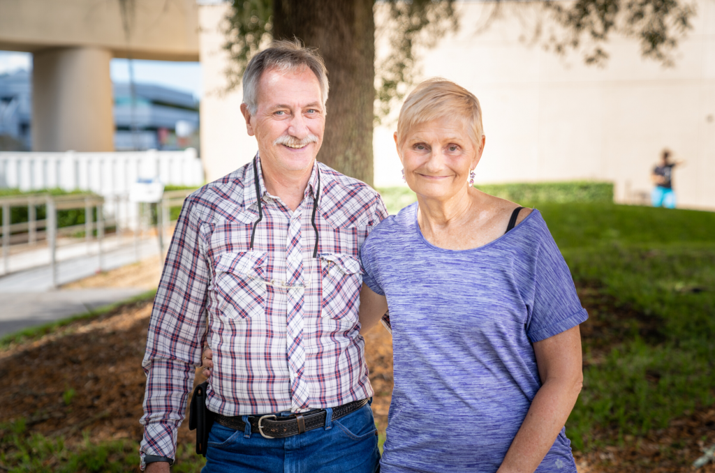 Tessa Radley with husband