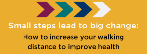 Banner image encouraging small steps to better health