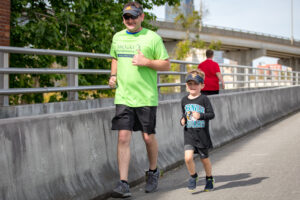 A father and sun run in Jacksonville