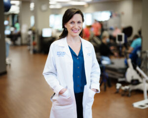 Dr. Katelyn Jordan inside Brooks