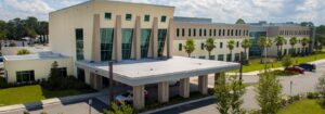 Exterior shot of University Crossing