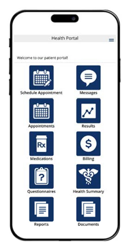 image of mhealth mobile app screen for Brooks Rehabilitation.