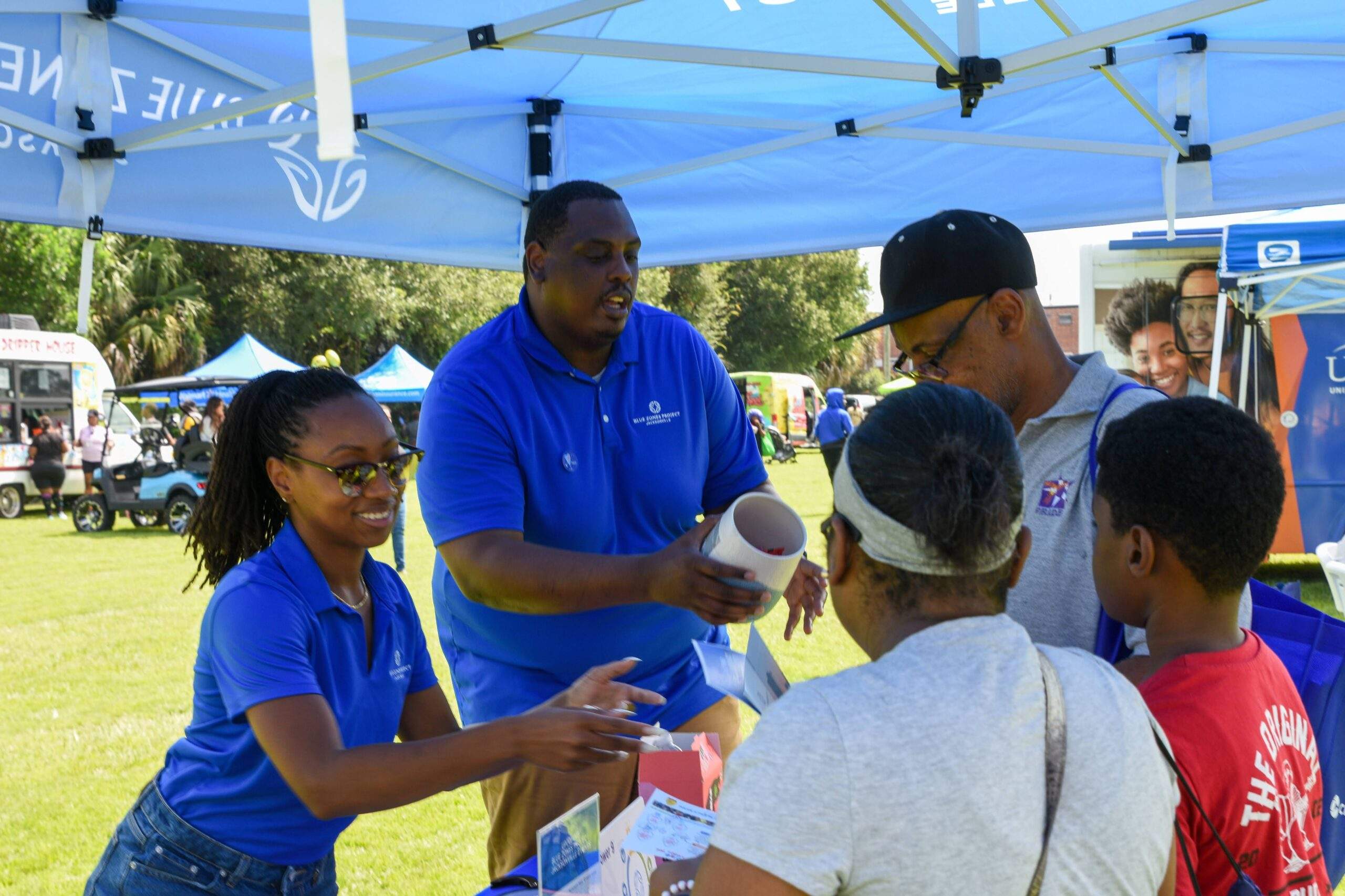 Blue Zones Project team members at a community event. 