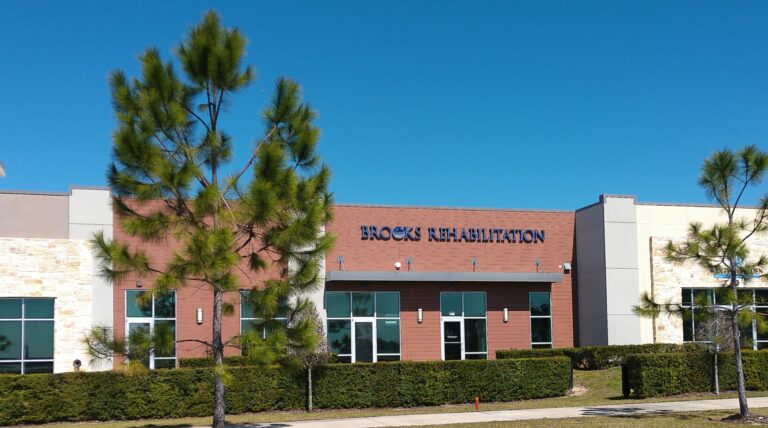 Exterior of the Brooks Rehabilitation Outpatient clinic in the Horizon West area of Orlando.