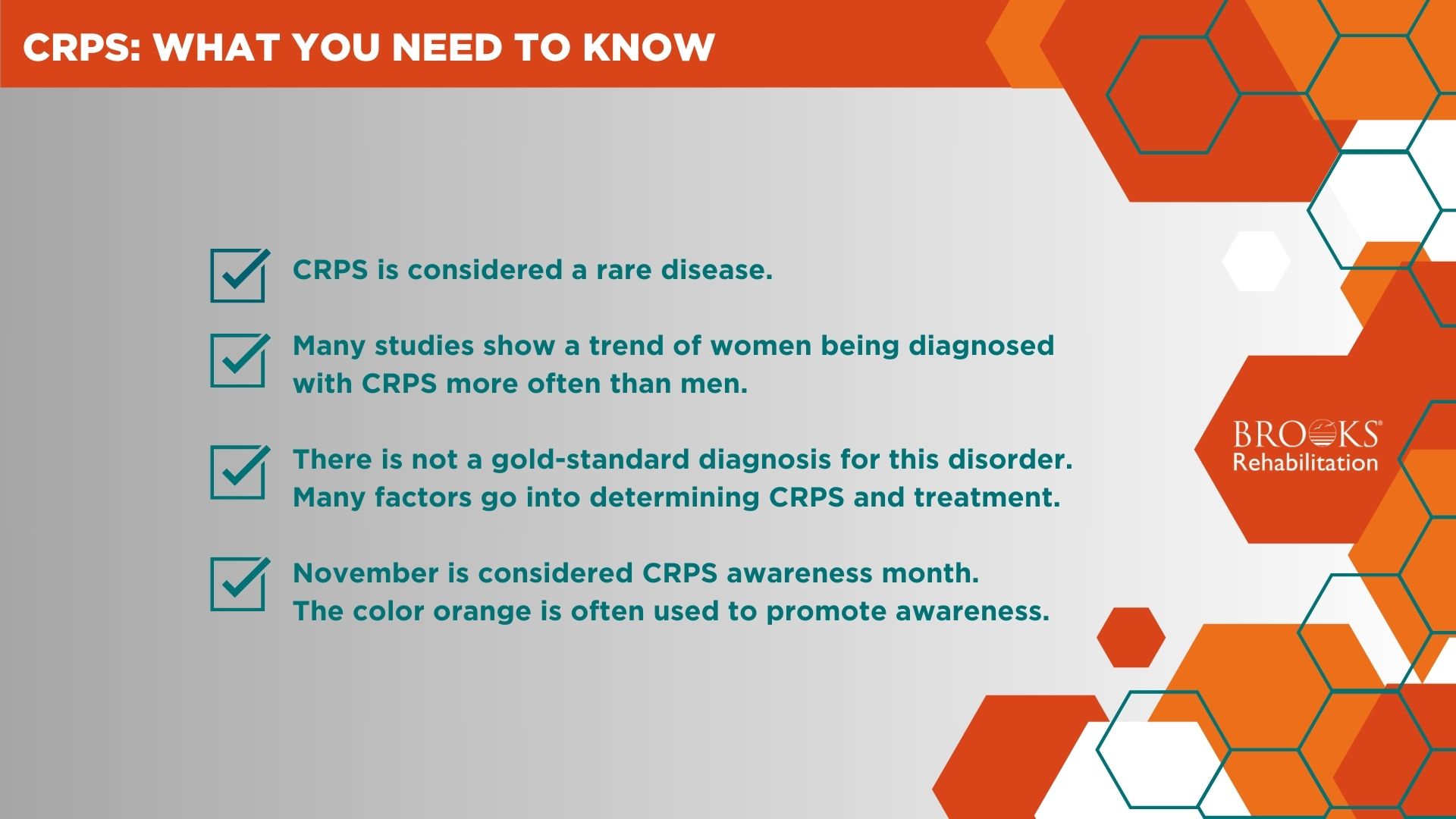 Fact sheet on Complex Regional Pain Syndrome.