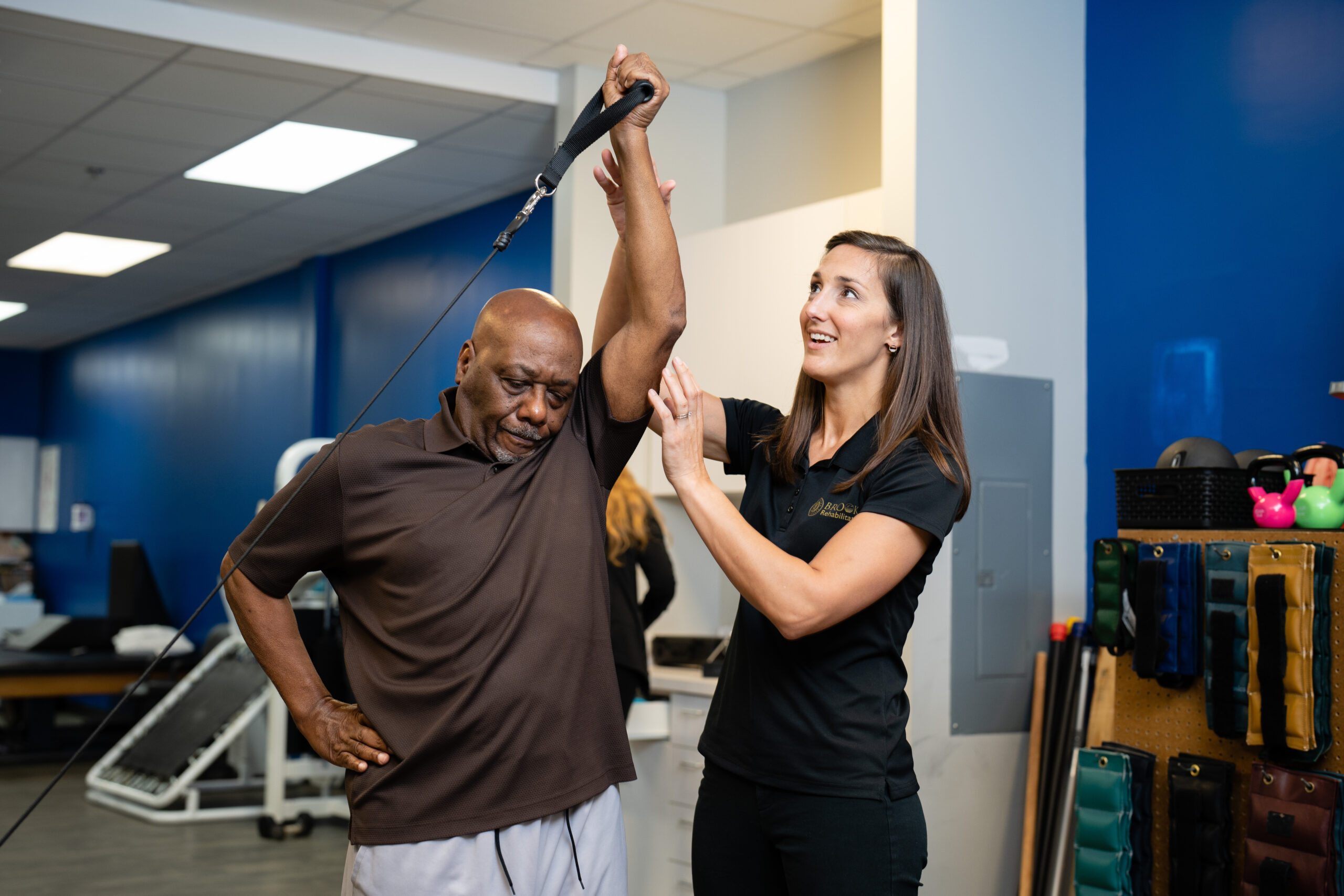 Mallory Behenna working with patient