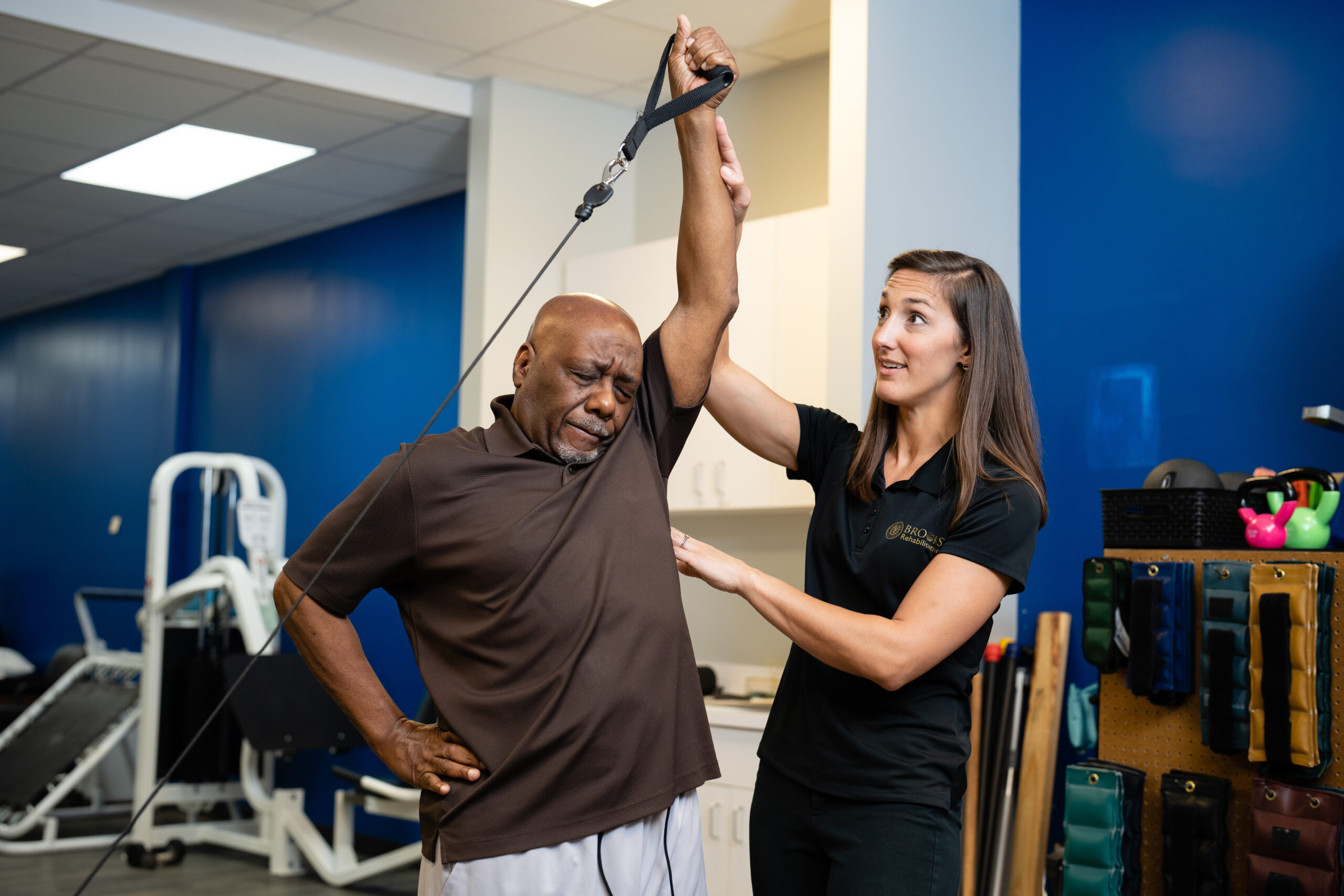 Mallory Behenna working with patient