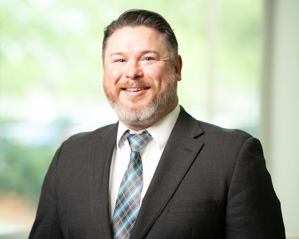 Headshot of Kyle Cauble, director of rehabilitation at Brooks University Campus hospital.