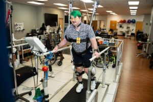 Patient, Nick, using Cyberdyne