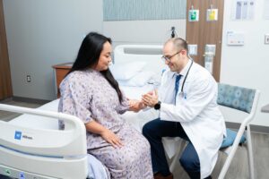 Dr. Galea with Patient