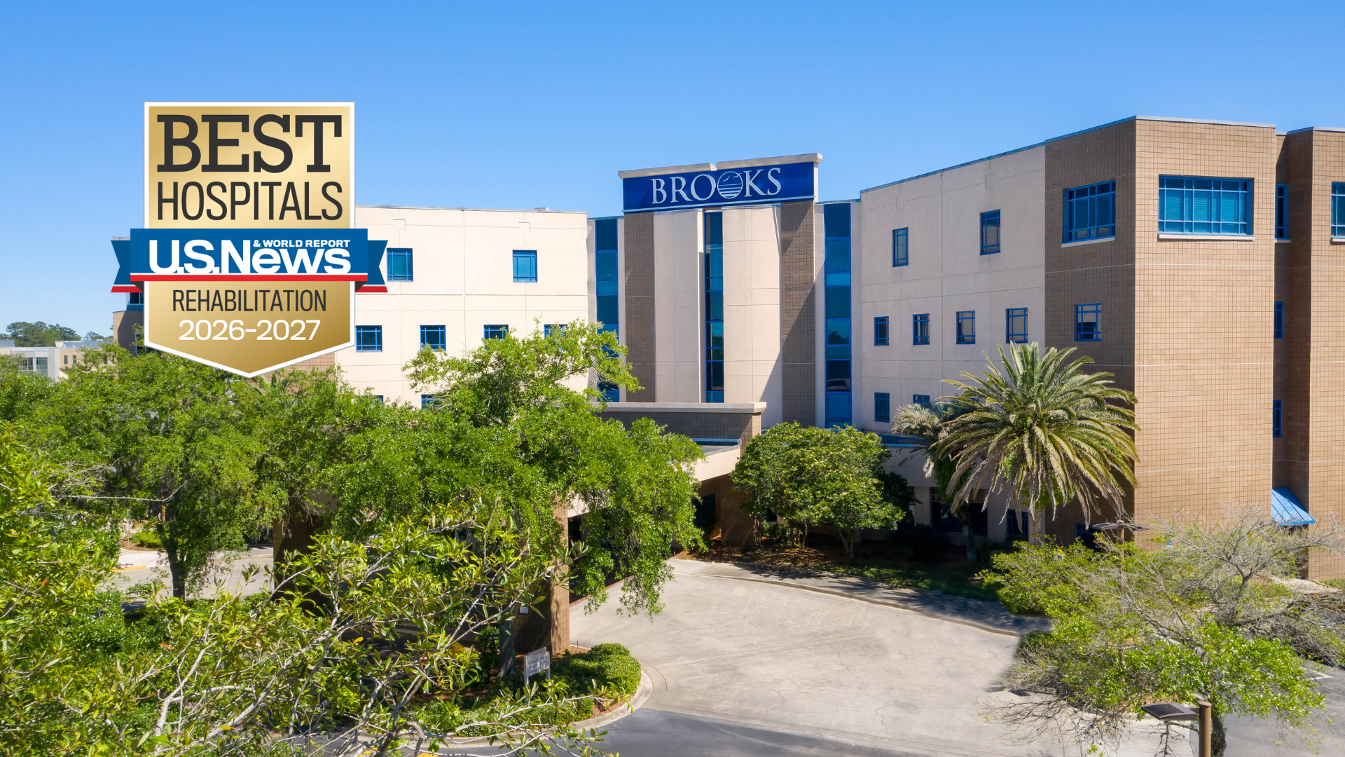 University Hospital with US News Badge