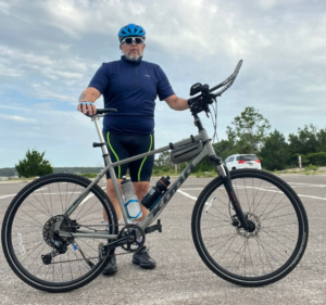 man on bike
